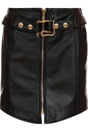 Roberto Cavalli Nederdel, Dame, Sort, M, Læder, Nederdele