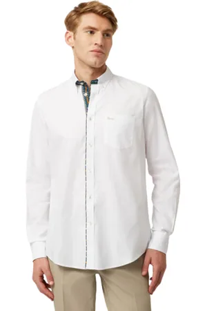 HARMONT&BLAINE Skjorte, Herre, Blå, 2XL, Skjorte med Fin Tone Kontrast og Lomme - XXL