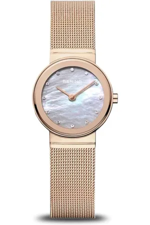 Bering Tilbehør, Dame, Gul, ONE SIZE, Uld, Dameur Classic 26 mm Armbånd Rustfrit Stål Rosaguld Blank 10126-366
