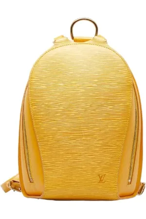 LOUIS VUITTON Pre-owned, Dame, Gul, ONE SIZE, Uld, Pre-owned Laeder rygsaekke
