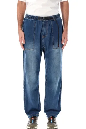 Gramicci Jeans, Herre, Blå, S, Denim, Mørk Brugt Løs Tapered Jeans