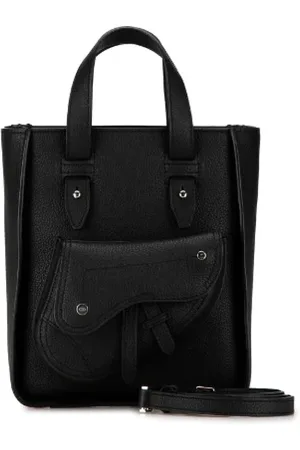 Dior Pre-owned, Dame, Sort, ONE SIZE, Uld, Pre-owned Laeder dior-tasker