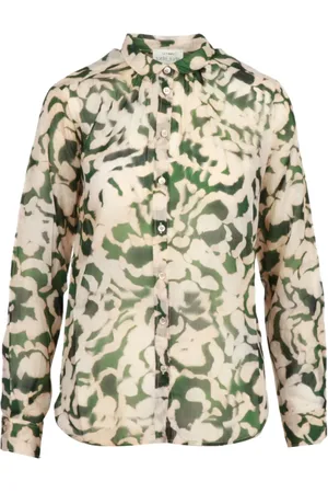 FORTE FORTE Bluser & Skjorter, Dame, Flerfarvet, M, Bomuld, Malachite Skjorte