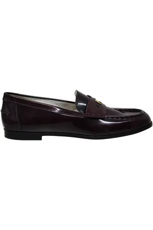 Inès de la Fressange Sko, Dame, Rød, 40 EU, Læder, Elvire loafers i glat bordeaux læder