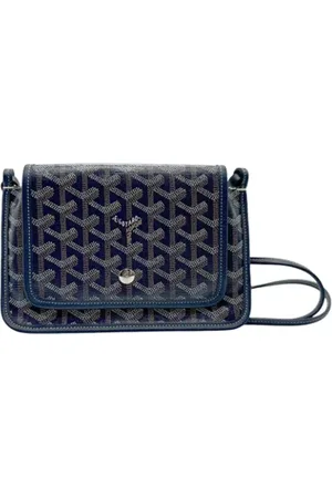 GOYARD Pre-owned, Dame, Blå, ONE SIZE, Uld, Pre-owned Laeder skuldertasker