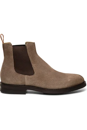 santoni Sko, Herre, , 44 1/2 EU, Herre ruskind Chelsea støvle