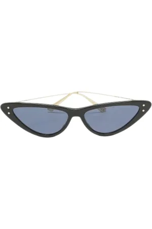 Dior Pre-owned, Dame, Sort, ONE SIZE, Tyl, Pre-owned Acetat solbriller