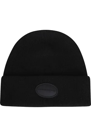 Alexander Wang Tilbehør, Dame, Sort, ONE SIZE, Uld, Ribbet Beanie Hat