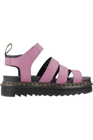 Dr. Martens Sko, Dame, Lyserød, 37 EU, Uld, Stilfulde flade sandaler Blaire