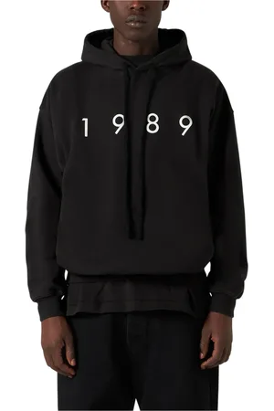 1989 STUDIO Sweathshirts & Hoodies, Herre, Sort, XL, Uld, Hættetrøje med hætte