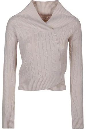 Victoria Beckham Strik, Dame, , M, Wrap Detail Sweater