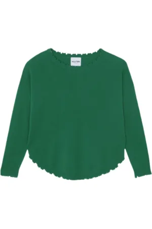 KUJTEN Strik, Dame, Grøn, M, Cashmere, Kashmir Striktrøje i Grøn