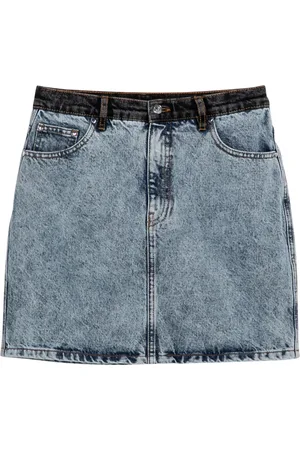 ROTATE Nederdel, Dame, Blå, S, Denim, Mini Nederdel i Trendy Stil