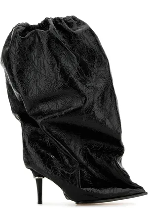 Alexander McQueen Sko, Dame, Sort, 39 EU, Læder, Sort læder ankelstøvler