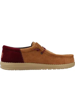 Hey dude Sko, Herre, Brun, 41 EU, Corduroy Snøresko