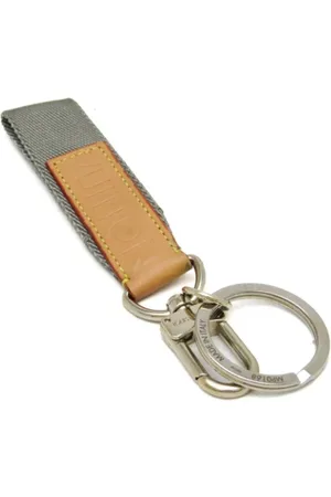 LOUIS VUITTON Pre-owned, Dame, Grå, ONE SIZE, Nylon, Pre-owned Laeder ngleholdere