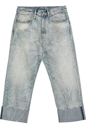 R13 Jeans, Dame, Blå, W28, Uld, Cropped Jeans til Stilfuldt Look