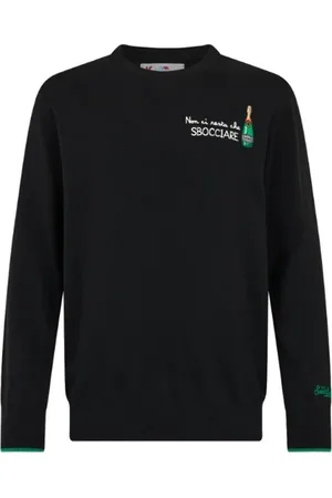 MC2 SAINT BARTH Sweathshirts & Hoodies, Herre, Sort, L, Sort Heron Sweater