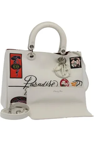 Dior Pre-owned, Dame, , ONE SIZE, Uld, Pre-owned Laeder dior-tasker