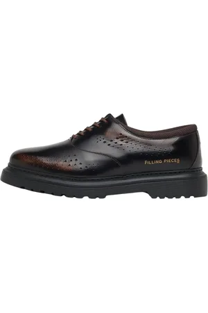 Filling pieces Sko, Herre, Brun, 41 EU, Læder, Derby Gradient Cognac