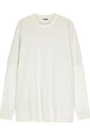 MAGLIANO Sweathshirts & Hoodies, Herre, , M, Bomuld, Off-White Bomuldssweater Rund Hals