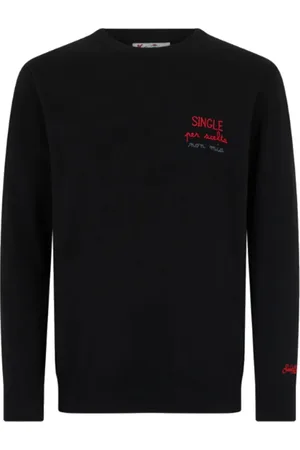 MC2 SAINT BARTH Strik, Herre, Sort, M, Sort Heron Sweater