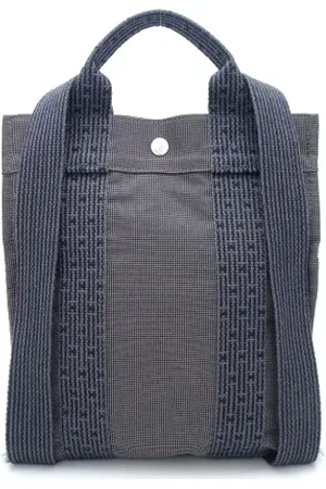 Hermès Pre-owned, Dame, Grå, ONE SIZE, Nylon, Pre-owned Canvas rygsaekke