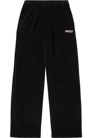 Balenciaga Bukser, Dame, Sort, S, Uld, Sorte Bukser Stilfulde og Sand til Størrelse