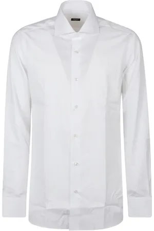 BARBA Skjorte, Herre, Hvid, 3XL, Uld, Stilfuld langærmet skjorte