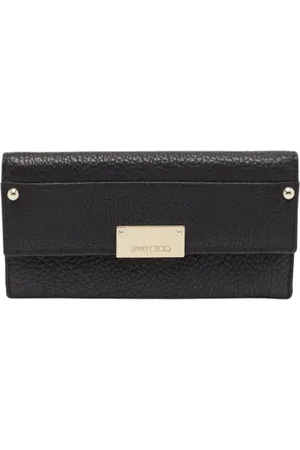 Jimmy Choo Pre-owned, Dame, Sort, ONE SIZE, Uld, Pre-owned Laeder clutches