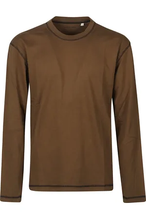 Sunflower Top, Herre, Brun, M, Kontrast Langærmet T-shirt
