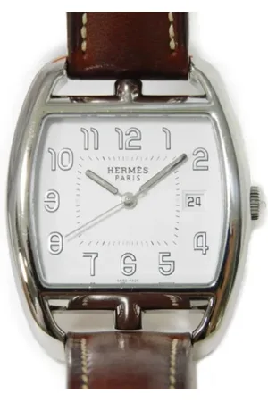 Hermès Pre-owned, Dame, Hvid, ONE SIZE, Pre-owned Rustfrit stal watches