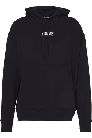 Moschino Sweathshirts & Hoodies, Herre, Sort, XL, Bomuld, Sort Hættetrøje Sweatshirt Bomuld Regular Fit