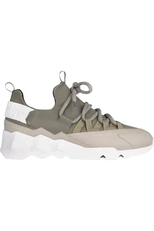 Pierre Hardy Sko, Herre, Grå, 40 EU, Nylon, Trek Comet Sneakers i Khaki/Grå/Hvid