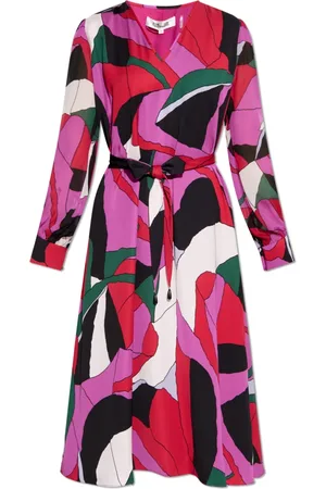 Diane von Furstenberg Kjole, Dame, Flerfarvet, S, Uld, Kjole Abel