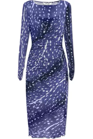 Diane von Furstenberg Kjole, Dame, Blå, XS, Nylon, Kjole Olso