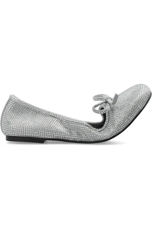 Balenciaga Sko, Dame, Grå, 41 EU, Satin, Ballet Flats Leopold