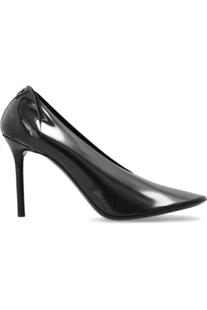 Courrèges Sko, Dame, Sort, 38 EU, Læder, Logo Stilettos