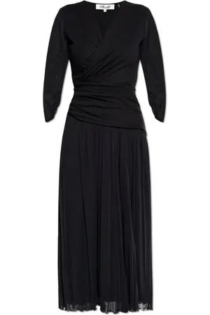 Diane von Furstenberg Kjole, Dame, Sort, XS, Kjole Gaj