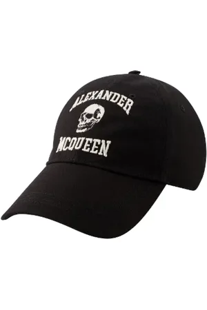 Alexander McQueen Tilbehør, Dame, Sort, ONE SIZE, Bomuld, Bomuld hatte