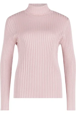 Betty Barclay Strik, Dame, Lyserød, 3XL, Uld, Ribstrikket Finstriktrøje
