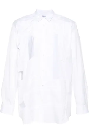 Comme des Garçons Skjorte, Herre, Hvid, L, Vævet herreskjorte