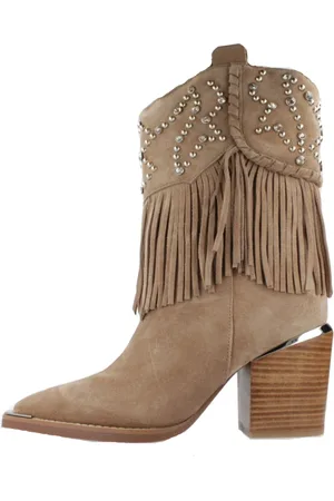 Alma en Pena Sko, Dame, Brun, 40 EU, Tyl, Western Style Cowboy Støvler