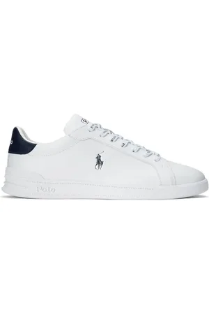 Ralph Lauren Sko, Herre, Hvid, 42 EU, Læder, Klassiske Heritage tennissko