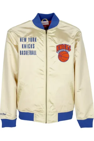 Mitchell & Ness Jakke, Herre, Gul, S, Bomuld, New York Knicks Vintage Logo Bomber Jakke