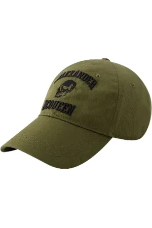 Alexander McQueen Tilbehør, Dame, Grøn, ONE SIZE, Bomuld, Bomuld hatte