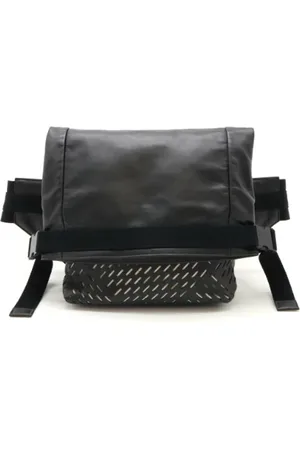 Bottega Veneta Pre-owned, Herre, Sort, ONE SIZE, Uld, Pre-owned Laeder skuldertasker