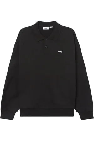 Obey Top, Herre, Sort, XL, Bomuld, Fleece Polo Shirt