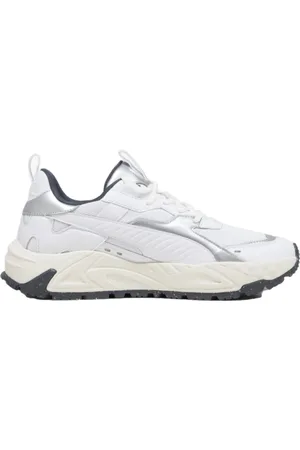 PUMA Sko, Herre, Grå, 44 EU, Læder, Mesh Læder Sneakers Rs-Trck MU