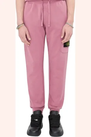 Stone Island Bukser, Herre, Lyserød, 2XL, Uld, Rose Fleece Sweatpants